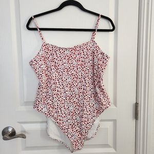 Old Navy Floral Bodysuit Sz XL